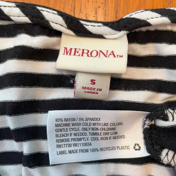 Black and White Striped Sundress - Picture 3 of 4